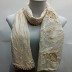 Cotton Half Net Stole- Light Brown